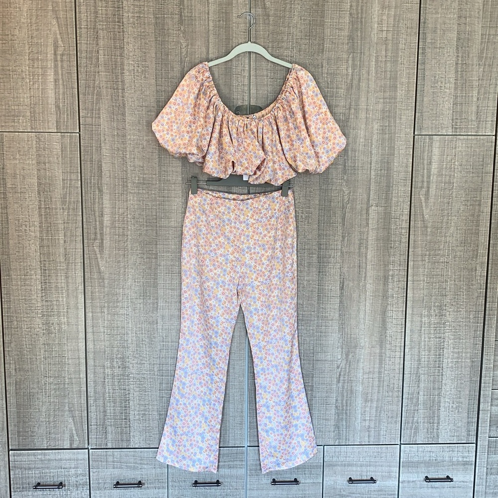 Zara Satin Effect Two Pieces Set